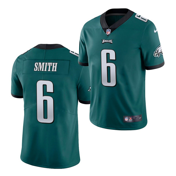 Men's Philadelphia Eagles #6 DeVonta Smith Green NFL 2021 Draft Vapor Untouchable Limited Stitched Jersey